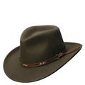 Scala Classico Men's Crushable Outback SW Band Hat Khaki Size M