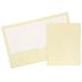 JAM Glossy Two Pocket Folders Ivory 50/Pack