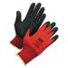 North by Honeywell NorthFlex Red Foamed PVC Palm Coated Gloves Small Red