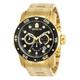 INVICTA Men Analog Quartz Watch with Gold-Tone-Stainless-Steel Strap 21922