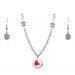 Boston Red Sox Crystals from Swarovski Baseball Necklace & Earrings