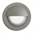 Searchlight 18 LED Outdoor Round Wall Light in Grey with Acid Glass