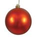 The Holiday Aisle® Holiday Decor Ball Ornament in Box Plastic in Orange | 3.15 H x 3 W x 3 D in | Wayfair HLDY1982 32123542