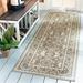 White 31 x 0.35 in Area Rug - Charlton Home® Charlton Home Floral Gray/Cream Area Rug | 31 W x 0.35 D in | Wayfair CHLH4986 32104279