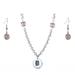 Detroit Tigers Crystals from Swarovski Baseball Necklace & Earrings