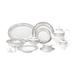 Lorren Home Trends La Luna Bone China 57 Piece Dinnerware Set, Service for 8 Bone China/Ceramic | Wayfair Chloe-57