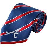 Men's Atlanta Braves Woven Poly Striped Tie