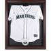 Seattle Mariners Mahogany Framed Logo Jersey Display Case