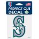 WinCraft Seattle Mariners 4" x Color Perfect Cut Decal - Navy Blue/Green/Silver