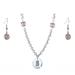Seattle Mariners Crystals from Swarovski Baseball Necklace & Earrings