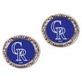 Women's WinCraft Colorado Rockies Round Post Earrings