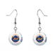 New York Mets Swarovski Pick Off Earrings