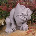 Nichols Bros. Stoneworks Standing Garden Gargoyle Statue Concrete | 10 H x 9.5 W x 7.5 D in | Wayfair GNGSG-WB