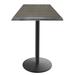 Holland Bar Stool Bar Outdoor Table Wood/Metal in Gray/White/Black | 36 H x 30 W x 30 D in | Wayfair OD214-2236BWOD30SQChar