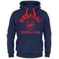 Arsenal FC Official Football Gift Mens Fleece Hoody Navy Blue 3XL