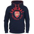 Arsenal FC Official Football Gift Mens Fleece Hoody Navy Blue XXL