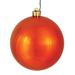 The Holiday Aisle® Holiday Décor Ball Ornament Plastic in Orange | 2.4 H x 2.4 W x 2.4 D in | Wayfair HLDY3639 32575594