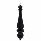 The Holiday Aisle® 14" Finial Drop Christmas Ornament UV Plastic in Black | 14 H x 3 W x 3 D in | Wayfair HLDY3051 32574553