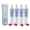 4 x Finerfilters Compatible Fridge Water Filter Cartridges For Whirlpool Fridge, replaces SBS002, S20BRS, 4396508, 481281729632