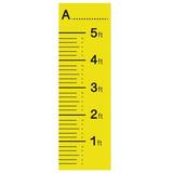 RetailSource Growth Chart Plastic in Yellow | 60 H x 22 W in | Wayfair ZY-JT001-N
