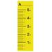 RetailSource Growth Chart Plastic in Yellow | 60 H x 22 W in | Wayfair ZY-JT001-P