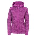 Trespass Riverstone, Cerise Marl, L, Warm Fleece Jacket with Hood 230gsm for Women, Large, Pink