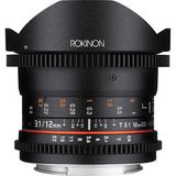 Rokinon 12mm T3.1 ED AS IF NCS UMC Cine DS Fisheye Lens for Canon EF Mount DS12M-C