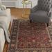 Blue/Navy 94 x 0.28 in Area Rug - Darby Home Co Cloverfield Rust/Navy Area Rug Wool, Crystal | 94 W x 0.28 D in | Wayfair