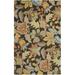 Brown 48 x 0.25 in Area Rug - Winston Porter Emrick Floral Handmade Tufted Wool Dark Area Rug Wool | 48 W x 0.25 D in | Wayfair CHLH6262 32895850