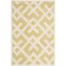 White 24 x 0.63 in Area Rug - Ebern Designs Teresita Sinem Geometric Handmade Tufted Wool Light Gold Area Rug Wool | 24 W x 0.63 D in | Wayfair