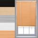 FURNISHED PVC Venetian Window Blinds Made to Measure Home Office Blind New - Teak 105cm x 210cm