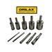 Drilax Diamond Drill Bit 10 Pieces Set 5/32 3/16 1/4 5/16 3/8 1/2 5/8 3/4 7/8 1 Inch Ceramic Porcelain Tile Glass Granite Quartz Slate Kitchen Bathroo