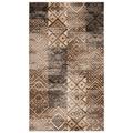 Gray 31 x 0.22 in Area Rug - Union Rustic Aderemi Southwestern Stone Area Rug Polyester/Viscose/Cotton | 31 W x 0.22 D in | Wayfair