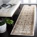 Brown/White 26 x 0.14 in Area Rug - Bungalow Rose Lyniya Oriental Stone/Caramel Area Rug Polyester/Viscose/Cotton | 26 W x 0.14 D in | Wayfair