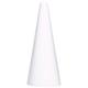 Rayher Polystyrene Cone for Crafts, Large Polystyrene Craft Cone for Decorating and DIY Craft, Height 50cm, white, 3003800