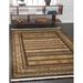 Brown/White 126 x 0.5 in Area Rug - Langley Street® Jaeden Geometric Brown Area Rug Polypropylene | 126 W x 0.5 D in | Wayfair WDMG6111 33126174