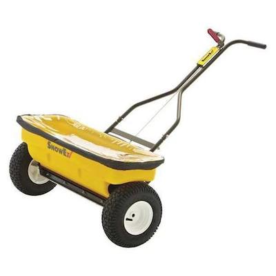 SNOWEX SD-95SS 160 lbs Cap Regulated Drop Walk Behind Spreader For Ice Melt &
