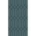 Blue/Green 72 x 0.31 in Area Rug - Darby Home Co Rarden Geometric Hand Knotted Wool Teal Area Rug Wool | 72 W x 0.31 D in | Wayfair