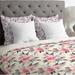 East Urban Home Snow Rose Duvet Cover Microfiber in Pink/Yellow | Twin/Twin XL | Wayfair EUNH3564 33350368