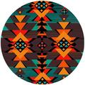 Andreas Silicone Trivets Chickadee Trivet Silicone in Black/Brown/Red | 0.25 H x 7.625 D in | Wayfair TR-254