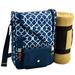Picnic at Ascot 2 Can Bordeaux Wine & Cheese Picnic Cooler in Blue, Size 13.75 H x 15.5 W x 4.0 D in | Wayfair 535X-TB