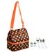 Picnic at Ascot Julia Insulated Lunch Bag Cotton Canvas in Brown/Red | 10 H x 9.75 W x 6.5 D in | Wayfair 529D-JD