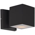 Maxim Lightray 4" High Square Bronze LED Outdoor Wall Light