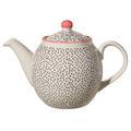 Bloomingville Ceramic Teapot Cecile - Colorful Size ø 14 cm L 9.5'' W 5.5'' H 6.25'' - Content 40 fl oz - Content 1,2 L, Stoneware, Grey