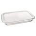 Marinex 2.3 qt. Food Storage Container Glass in White | 3 H x 13.63 W x 8.13 D in | Wayfair GD16534007