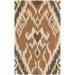 White 60 x 0.63 in Area Rug - World Menagerie Camden Ikat Handmade Tufted Wool Brown Area Rug Wool | 60 H x 0.63 D in | Wayfair WDMG7794 33717167