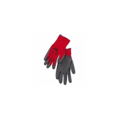 Memphis Ninja Flex Latex-Coated-Palm Gloves, Medium, Red/Gray (MPGN9680M)