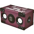 Steepletone Street Box SM0025 Bluetooth Speaker. Indoor, Outdoor Bluetooth Speaker. Aux in 3.5mm jack. Tough Rugged Vinyl Cabinet, Great Sound Production, Super Mega Bass. Rechargeable Battery, Purple