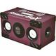 Steepletone Street Box SM0025 Bluetooth Speaker. Indoor, Outdoor Bluetooth Speaker. Aux in 3.5mm jack. Tough Rugged Vinyl Cabinet, Great Sound Production, Super Mega Bass. Rechargeable Battery, Purple