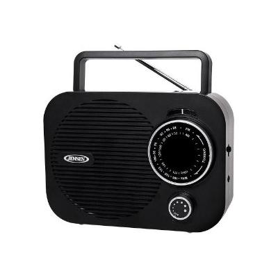 Radios Portable AM/FM Radio - Black Black and Silver MR-550-BK
